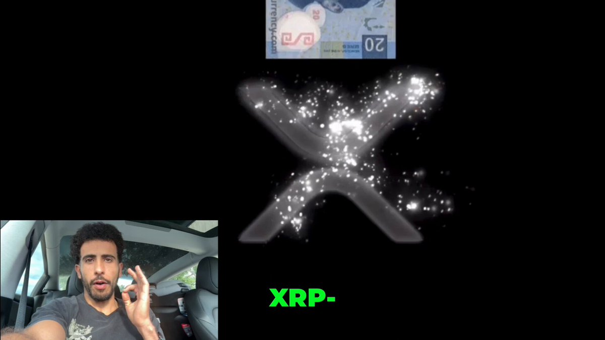The image features an advertisement with a man talking into a cell phone while driving his car. The text displayed on the screen reads "XRP BREAKING NEWS!!! (THE BIS IS NOW USING RIPPLE XRP!)". This suggests that there is some sort of news or announcement related to Ripple XRP, possibly about its use by central banks in cross-border transactions.