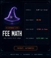 The image shows a purple witch hat with an "Fee Math" inscription on it, which suggests that there's a fee involved in learning math tricks or engaging in trading games involving numbers. This could potentially be a part of a magic portal where a trader can make money by solving mathematical problems or participating in math-related challenges. The post implies that this magical world is open to everyone and encourages users to trade, learn from mistakes, and eventually accumulate their fees for a fee-based return on investment.