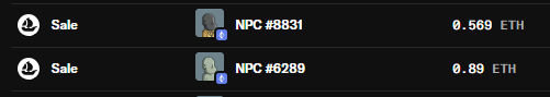 An image of a price-slider for an ethereum project shows two cryptocurrency sellers named NPC (#86301) and richman (#86229). The price slider ranges from 0.87 to 0.92, with the lowest selling cryptocurrency being 0.85 and the highest being 0.89. It appears that these sellers have not had a major impact on each other's sales in this particular post.