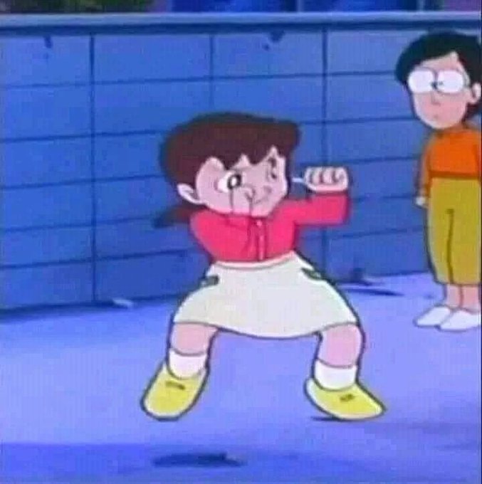 A screenshot from an anime shows a young girl in a red jacket and white skirt in a determined fighting stance with a clenched fist, while a boy watches from the background. The image humorously illustrates the post's sentiment of defiant confidence, as the girl's fierce, ready-to-attack pose symbolizes the poster's unwavering commitment to buying more $WLFI despite others' doubts.