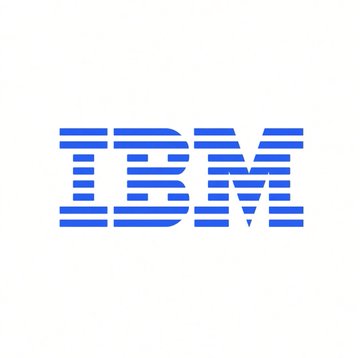 The image displays the iconic IBM logo, featuring the company's name in blue horizontal striped lettering. This relates to the post as IBM has integrated its digital asset platform with Swift's blockchain ledger, marking a major advancement for tokenized bank payments.