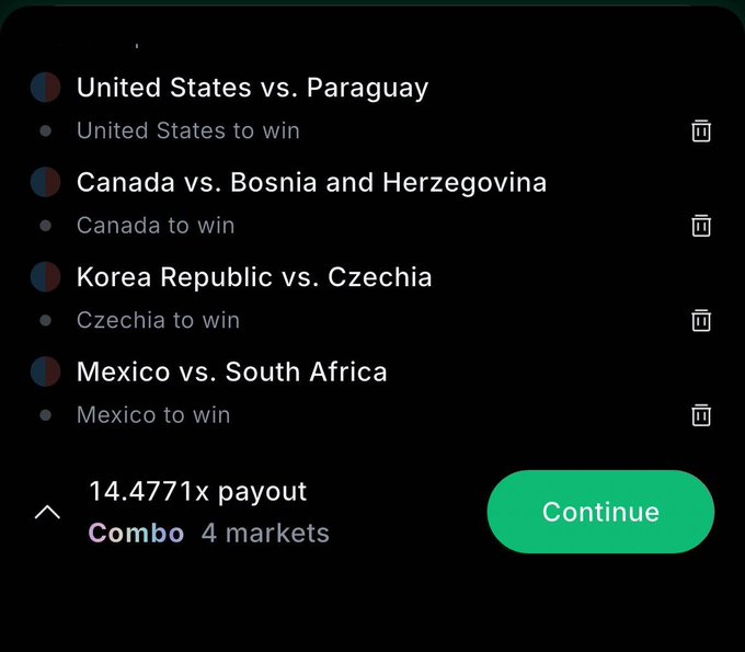 The image presents a list of five different soccer teams from around the world, with three of them being based in Europe, one in South America, and one in Mexico. The topmost item in the list is "Mexico vs South Africa", while the bottommost item is "South Africa vs Canada". These teams are competing against each other on a virtual soccer field. A pop-up window can be seen displaying information related to the game, including payment details for the bet placed on this matchup between Mexico and South Africa.