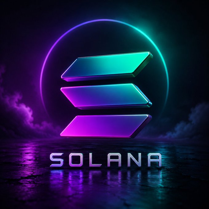 The image features a logo for Solana, which is a cryptocurrency wallet designed by Solana Foundation. The logo consists of three vertical lines intersecting at a 90-degree angle, with each line being a different color - purple, blue, and green. The background of the image is dark and cloudy, creating an atmospheric setting that complements the vibrant colors of the logo. The text "The Sleeping Giant" is written in white below the logo, further emphasizing its significance within the cryptocurrency world.