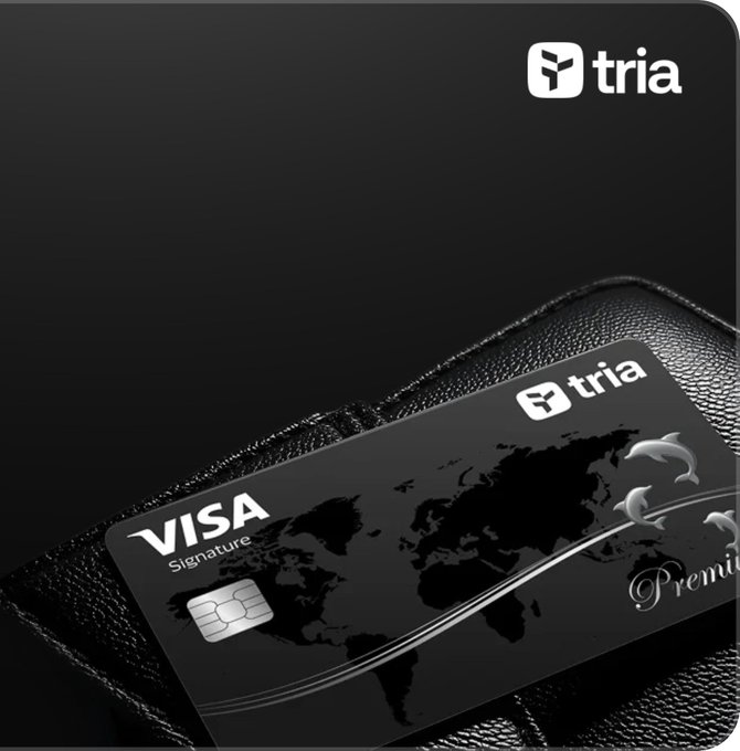 The image features a black Visa card with a map of the world printed on it. The card has a white border and is placed on top of a leather wallet or purse. The background of the image is black, which contrasts with the white border and the black Visa logo. The text "Happy Taco Tuesday mates" can be seen in the image as well.