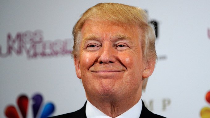 This image shows Donald Trump, whose crypto businesses reportedly generated at least $1.4 billion in 2025, with revenue from TRUMP memecoin, World Liberty Financial, Stablecoin Holdco, and ETH staking.