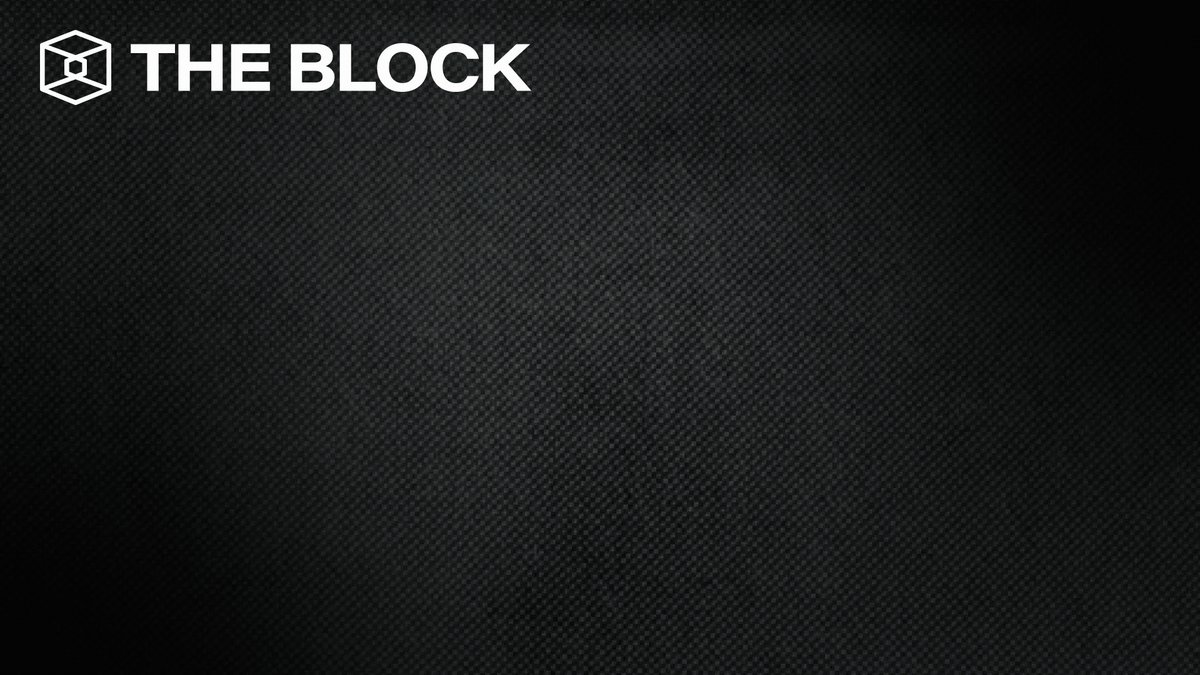 The image shows an advertisement for Bitcoin that features a black background with white text. The text reads "THE BLOCK" at the top, followed by "ICYMI" below it, and "here's a quick news summary from today' @TheBlockCo Bitcoin recovered above $63,000 in a classic oversold relief rally." The image also includes an illustration of a block with a white square.
