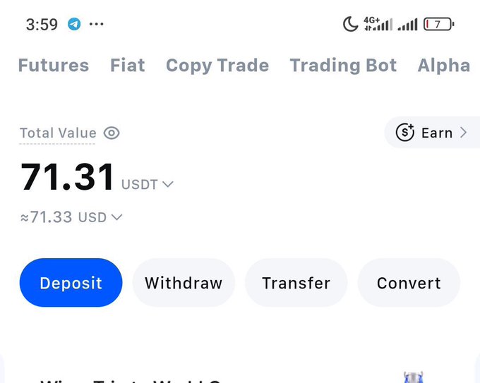 The image displays a cell phone screen showing the total value of $71 that was deposited into an account, which is being converted to Bitcoin at the moment. The screen also has a conversation prompt for converting the amount. The text seems to be providing information about Bitcoin and its conversion process. It is unclear whether this is part of a tutorial or if it's just casual content related to Bitcoins.