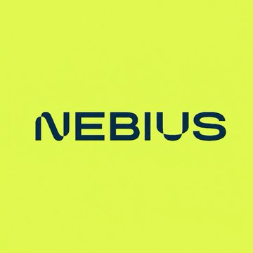 A vibrant green graphic displays the word "NEBIUS" in bold dark navy lettering, serving as the company logo for Nebius Group. The image relates to the accompanying post, which discusses the ticker $NBIS (Nebius) and its potential role in providing AI data center capacity that major tech companies like Google ($GOOGL) may need to lease.