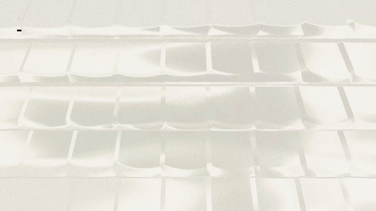 The image shows a close-up view of a white tile wall with a unique texture, possibly resembling a brick or stone surface. The tiles are arranged in rows, creating an interesting visual effect. The background appears to be a light gray color that contrasts with the white tiles and adds depth to the scene. The image is labeled as a post on social media, likely discussing the content of the image.