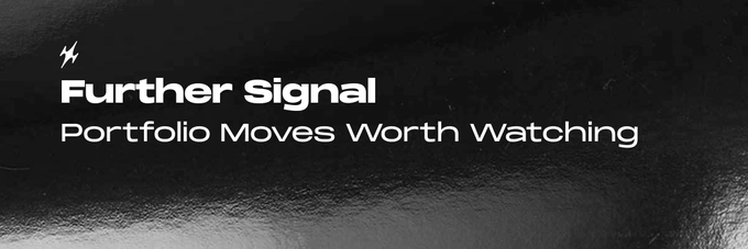 A dark banner with the text 'Further Signal - Portfolio Moves Worth Watching' featuring a small lightning bolt logo.