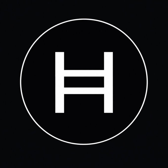 A black square image featuring a white circle with a stylized letter 'H' in the center.