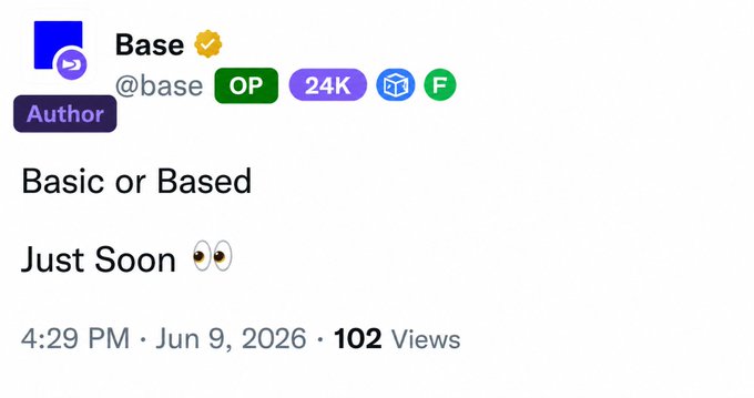 "BASE Airdrop Checker Incoming? Looks like Base is quietly building something interesting A recently added GitHub demo, Base Verify, shows: Social account verification - Instagram, TikTok - Verified.