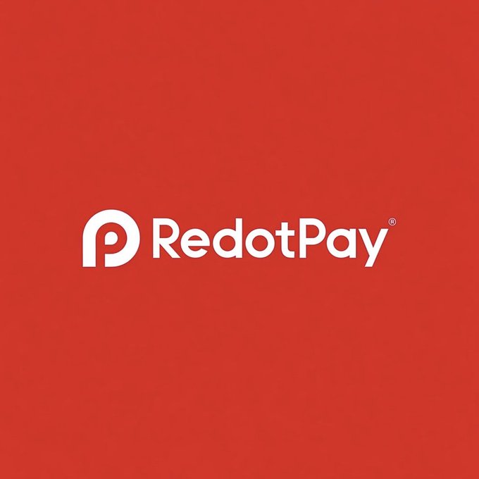 The RedotPay logo featuring a white stylized 'P' icon and the company name on a solid red background.