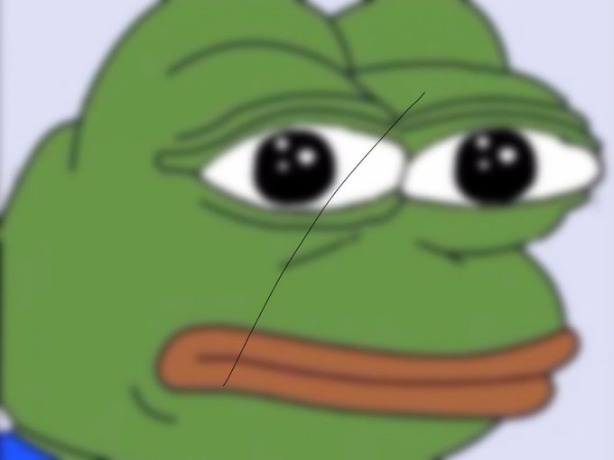 The image shows a sad Pepe the Frog meme with a melancholic expression and a downturned mouth, paired with the caption "remember when algod was scam buying ftx dollars for 10 cents #MondayNostalgia," conveying a sense of regret or disappointment about Algorand's past purchase of FTT tokens. The somber Pepe visually reinforces the nostalgic, rueful tone of reminiscing about a poor investment decision.