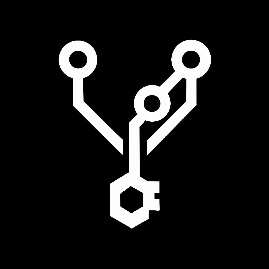 The image features a white logo with three circles connected by lines, which are arranged in a triangular shape. The logo is set against a black background, making it stand out prominently. Below the logo, there's text that reads "The only way to win is to keep building." This message seems to be related to the concept of GitLab and its focus on continuous improvement and collaboration within the software development community.

In addition to the main image elements, there are two small circles positioned at the top corners of the image, adding more detail to the overall design.