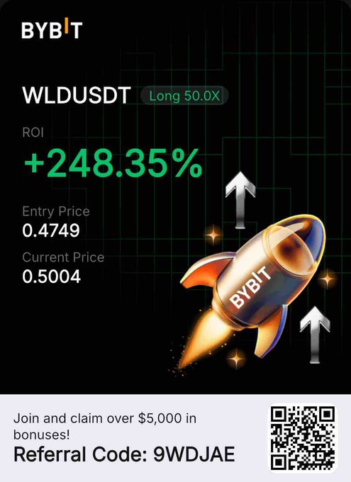 The image features a rocket ship with an upward-pointing arrow, which appears to be flying through space. The text "ByBT" can also be seen in the image.