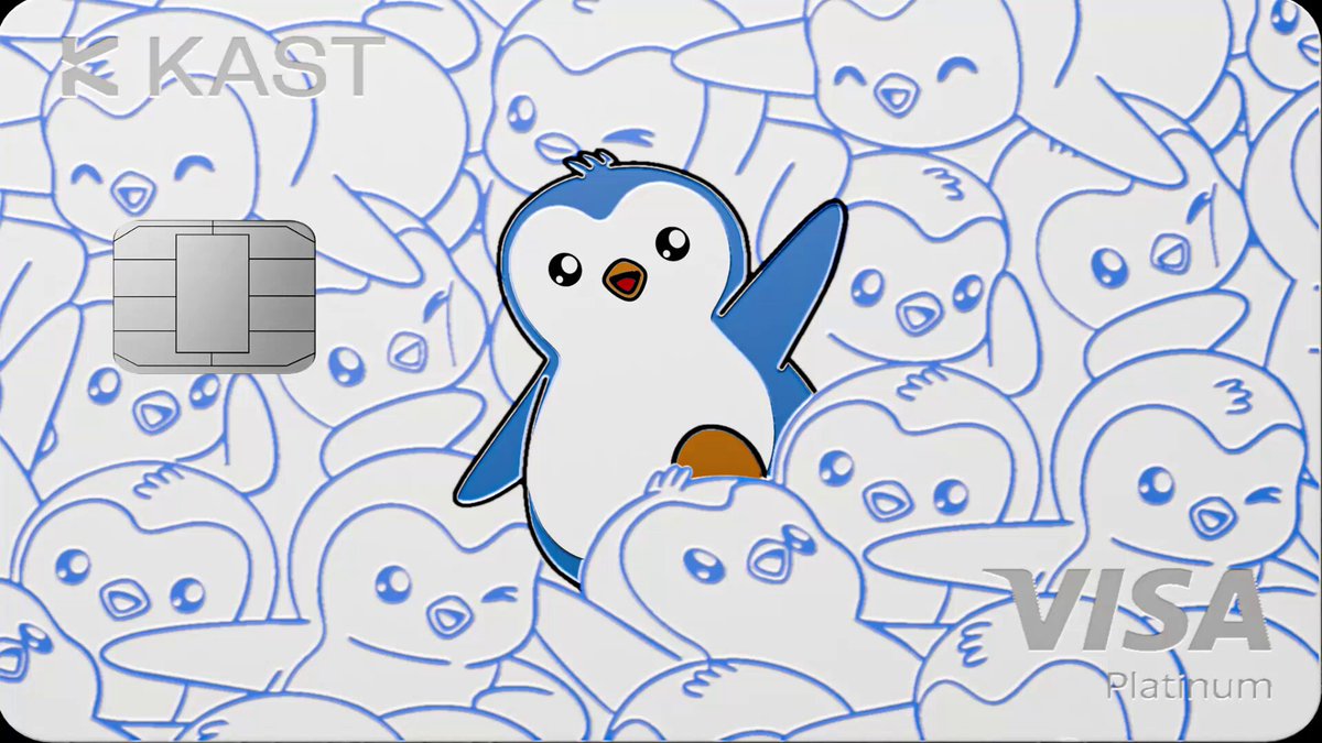 The image features a Visa credit card with a penguin design on its surface. The penguin has blue and white colors, giving it a playful appearance. The text "Crypto has already changed how we store value. The next step is changing how we use it." suggests that the penguin design represents the concept of cryptocurrency or digital currency. This implies that the credit card company is promoting the idea of using digital forms of payment and embracing the potential benefits of crypto, such as rewards, cashback, and a seamless payment experience.
