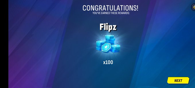 A screenshot from the mobile game Nitro Machines displays a "CONGRATULATIONS!" message for player "Flipz," showing a reward of 100 items, illustrating the competitive reward pool mentioned in the post.