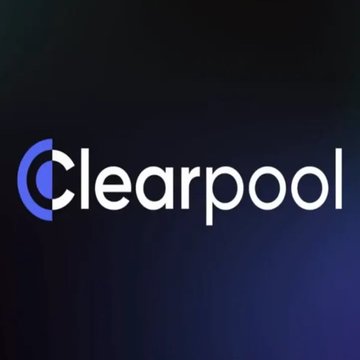 The image shows the "Clearpool" logo in white and blue text against a dark background. The logo relates to the post as it references the CLARITY Act, with Clearpool being a decentralized finance (DeFi) protocol that could be affected by potential regulatory frameworks aimed at excluding illicit financial activity from permissionless blockchain networks.