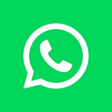 The iconic WhatsApp logo, a white phone receiver inside a speech bubble on a green background.