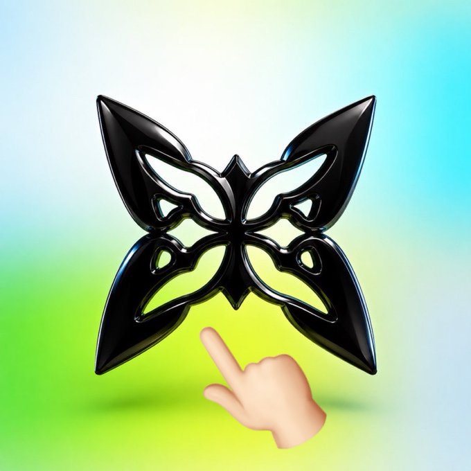 The image features a hand pointing at a butterfly-shaped object, which appears to be a 3D rendering of a butterfly with black wings. The butterfly is positioned above a green background that transitions into a blue gradient. The text "Quip" can also be seen in the image. The post discusses the vulnerabilities of centralized systems and emphasizes the importance of using Quip's blockchain technology for secure data storage, as it provides immediate protection against future threats like quantum computing.