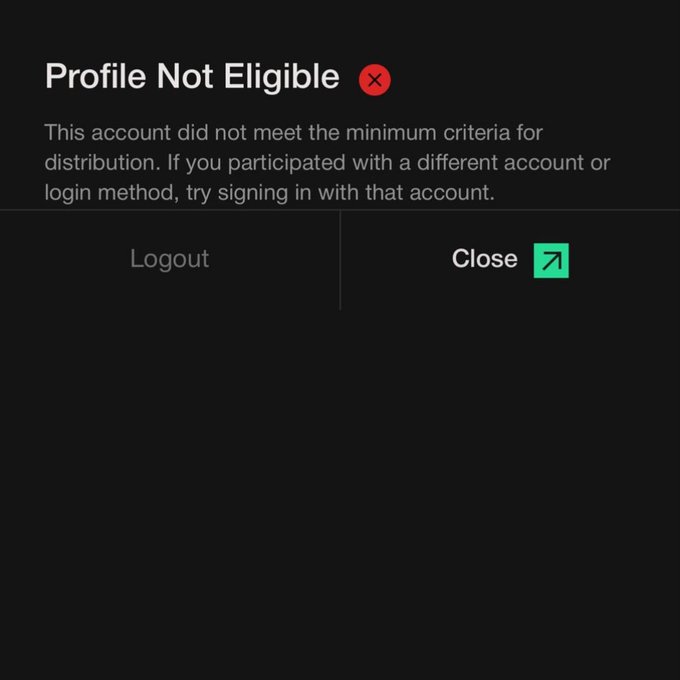 "@ megaeth Terminal Program concluded terminal.megaeth.com login & check if u're eligble for rewards I'am not eligble for rewards Wt about u? Post screenshot If u religible, register wallet before 10 June Like RT".