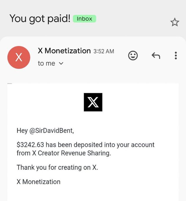 The image shows a message from an email account, which appears to be a promotional email or a thank-you note. The text of the email reads "Today, I want to give a shout out to all XRP HODL who didn' t panic sell sell sell sell sell sell sell sell sell." This message is related to the cryptocurrency market and encourages followers to invest in it.