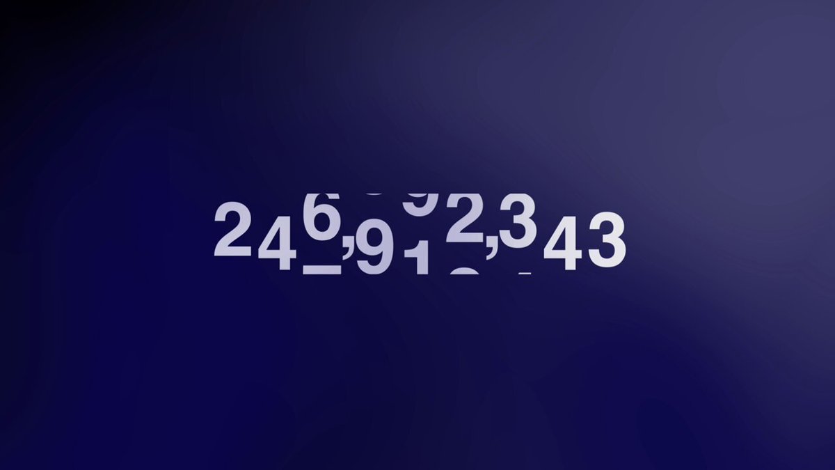 The image shows a clock with numbers written in white, displaying the time as 24:59:43. The background color of the clock is blue, which contrasts with the white numbers. Below the clock, there's text that provides information about the number of transactions on Mainnet and the time it took to complete them. The text also mentions improvements over time and a reflection of years of infrastructure investments in the form of compounding interest.