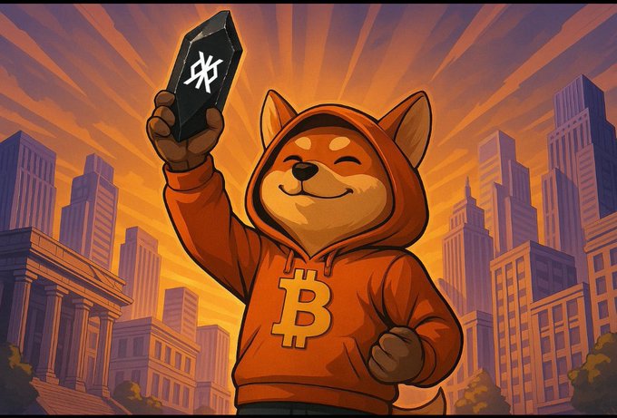 The image features a cartoon dog wearing an orange hoodie with the letters "B", "X", and "T" printed on it, standing against a city skyline backdrop. The caption below the image reads "POST $DOG EVERY DAY". This suggests that the image is related to a post about dogs or dog-related topics, possibly promoting a brand or service for dogs.

The text "Post $DOG every day" implies that there's an ongoing promotion or campaign involving dogs and their owners. The combination of the cartoon dog with the city skyline in the background creates a visually appealing scene that could be used to convey this message effectively.