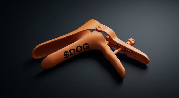The image features a pair of orange surgical instruments, possibly used for gynecological procedures or other medical applications. The instruments are positioned next to each other, with one appearing slightly larger than the other. The text "T1s can’t keep their gates locked to $DOG forever" is written in black at the bottom right corner of the image. This message seems to be a reference to the fact that surgical instruments should not be left unattended or unused for extended periods, as they may become contaminated or lose their effectiveness over time.