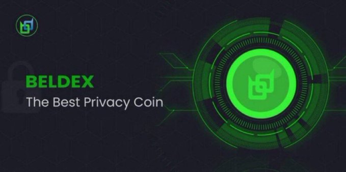 A promotional graphic for Beldex, featuring a green circular emblem with the project's "bd" logo alongside the tagline "BELDEX - The Best Privacy Coin," visually reinforcing the post's focus on BeldexCoin's bridge security audit by Hacken, which identified 17 findings (16 already resolved, including a critical deposit issue).