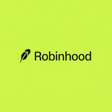 This image shows the Robinhood logo, a company whose CEO's X account was reportedly hacked to promote a memecoin. The hacking incident is directly related to the brand's prominent display in this image.