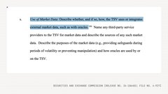 Text excerpt discussing market data, describing the market firm and its purpose of providing market data and describing sources of market data.