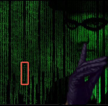 In a Matrix-style green digital cascade, the shadowy figure "RR" places a finger over their lips in a "shush" gesture, while wearing the Ouroboros symbol. A red-highlighted digit "0" appears in the code, part of the number 311 (3-1-0) referenced in the day, with the date and gesture tying the visual to the Ethiopian calendar's Day of Silence.