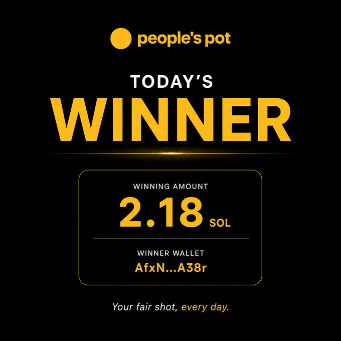 The image features a poster for a contest where people can win 2.18 sols (2.18 SOL) by entering their ticket into the People's pot A 218X return. The poster also mentions that there are already 1.8 sols (1.8 SOL) in circulation, and it encourages people to enter their tickets to get their fair shot at winning.