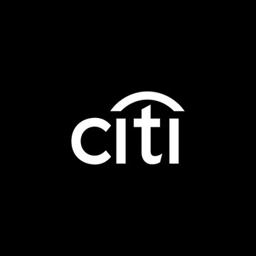 The image displays the white Citi logo on a black background, representing Citi Research's institutional analysis referenced in the post about Aave's potential role in financing tokenized assets onchain.