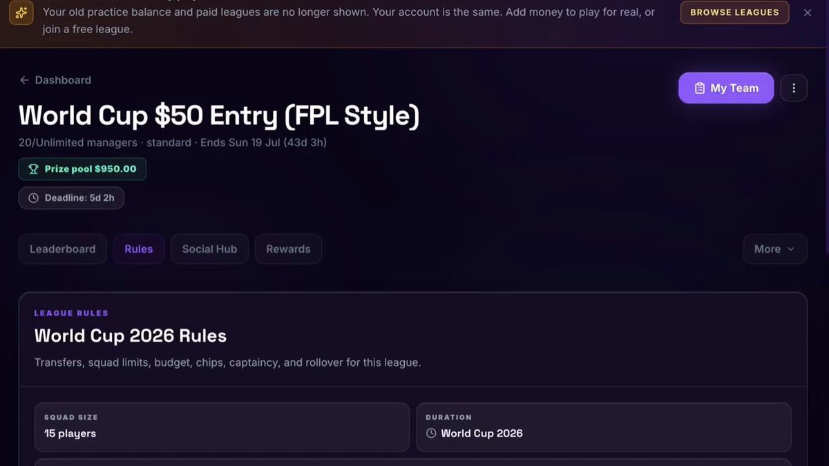 The image shows a screenshot of a Facebook page that displays information about a global cup (world cup) competition. The post details rules for the competition and its duration. It also includes an email address for questions or inquiries related to the event.