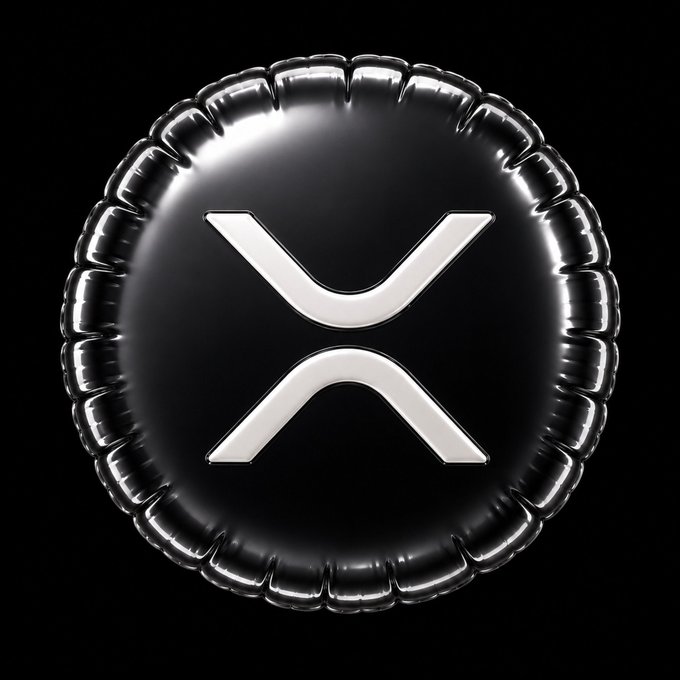A black 3D-rendered coin or medallion featuring a stylized white 'X' logo against a pure black background.