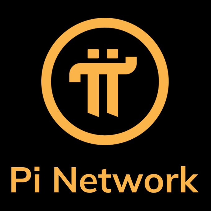 The image displays the Pi Network logo, featuring a stylized "π" symbol in orange within a circular border, with the text "Pi Network" beneath it on a black background. The logo's prominent use of the mathematical symbol π visually reinforces the post's observation that Pi Network's key dates—March 14 (3/14, matching the mathematical constant π ≈ 3.14159) for its launch and September 15 (15/9, or 1.59 in another reading) for the V27 upgrade—appear to be intentionally tied to the number π and its decimal approximations.