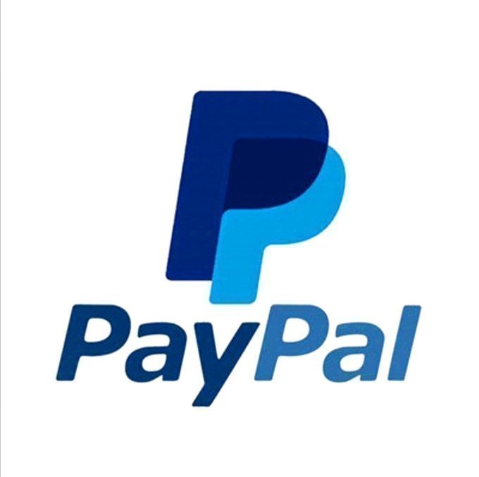 The PayPal logo featuring two overlapping 'P' letters in dark blue and light blue above the word 'PayPal' in blue text.