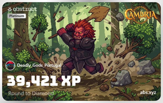 The image features a cartoon character, possibly a knight or a dragon, running through a forest with a sword in hand. The character appears to be in motion, creating an impression of action and excitement. The background of the image includes trees and bushes, giving the scene a natural and immersive feel. The post also mentions that there is a "Deadly Gods Portugal" account on the website, which could potentially be related to the cartoon character or the game it's associated with.
