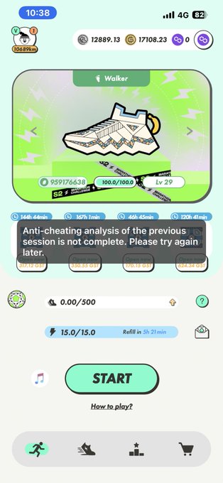 The image shows a phone screen with an app icon, which appears to be a game or exercise program. The user interface has a green background and white text elements that provide instructions for playing the game. There are also icons representing different activities within the game, such as running, jumping, and lifting weights. The overall layout of the image suggests that it is designed to guide users through various exercises and challenges in the app.