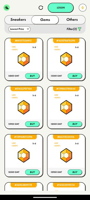 In the image, there's a white screen displaying several descriptions of different jewelry items that include a yellow gemstone for sale. The price of this gemstone is shown as 15 GTB. One description in the text below the images reads "Stepn bGST and sGST are of about the same value, yet the Gem is cheaper in Country B". This indicates that it's more affordable to buy a gemstone from another country, such as China or India, where the cost may be lower than in the United States.