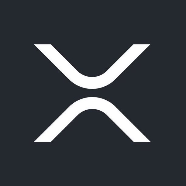 The XRP cryptocurrency logo, a white stylized 'X' on a dark gray background.
