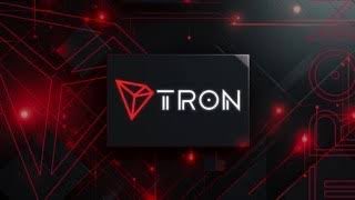 A digital graphic displays the 'TRON' logo on a dark screen with red geometric accents.