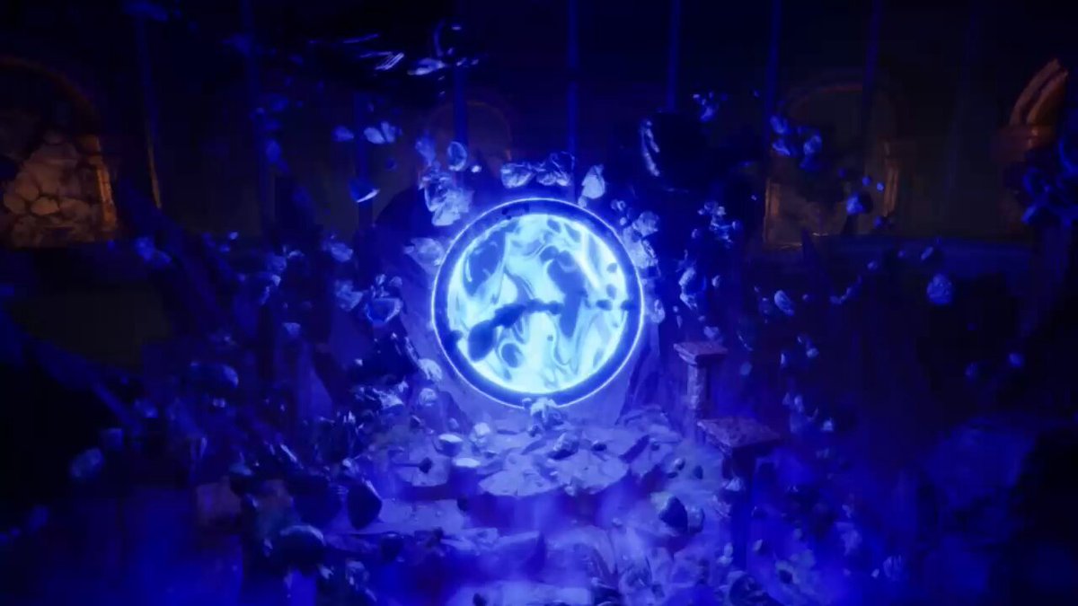 The image features a blue circle with a white center, surrounded by floating objects that appear to be fish or other sea creatures. The background of the image is dark, creating an atmosphere of mystery and intrigue. In the bottom right corner of the image, there's a caption that reads "Geez ApeChain $APE Otherside". This suggests that the image might be related to a video game or a digital artwork featuring elements from the game "Geez Ape Chain".