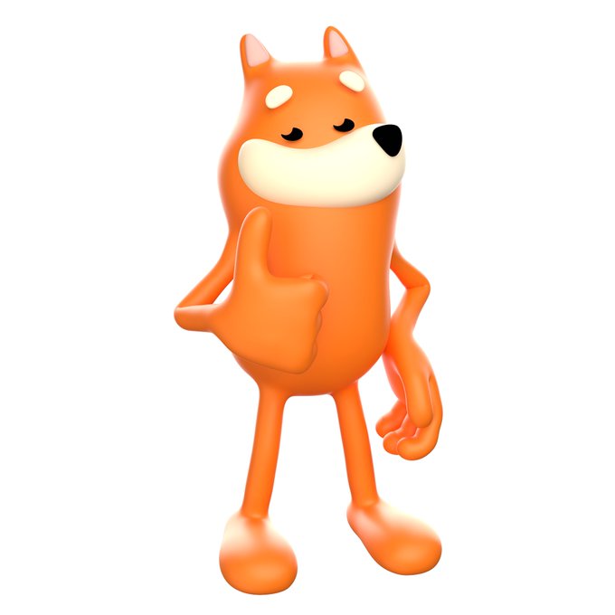 urnberg, a cartoon character with orange fur and white paws, stands confidently against a white background, giving a thumbs-up gesture.