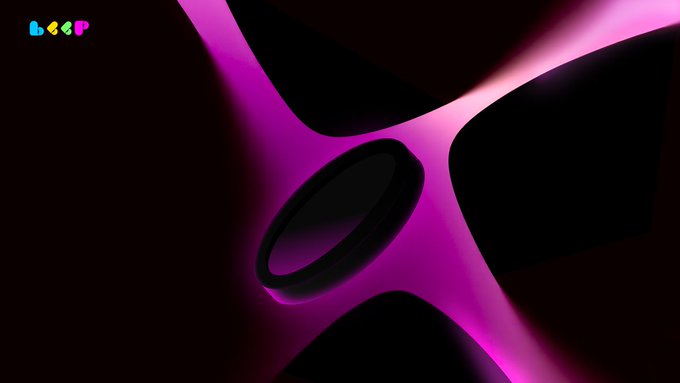 The image features a purple circle with a black center, which appears to be glowing or emitting light. The background of the image is dark, creating a stark contrast that makes the purple circle stand out prominently. The caption above the image reads "One second ago..." and "SUI AI's", indicating that this image was taken recently and possibly related to an AI project.