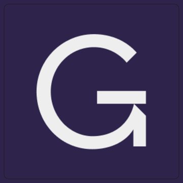 The image shows a stylized white letter "G" on a dark purple square background, representing the Grayscale logo. This logo accompanies news of Grayscale distributing ETH and SOL staking rewards quarterly in cash to shareholders beginning August 7.