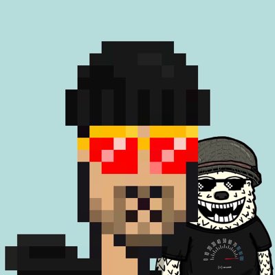 A pixelated character with red pixelated "deal with it" sunglasses and a black beanie stands next to a grinning cartoon bear in a "SPEEDOMETER" shirt, referencing the XRP community handles @fuzzy_xrp and @XPUNKNFTs in the post.